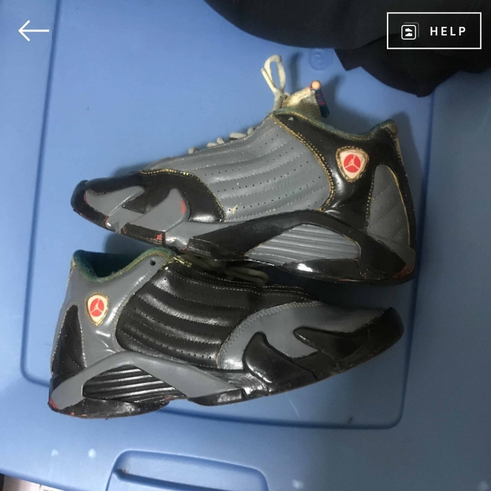 Jordan 14 Carolina (custom shoe) Size 7y